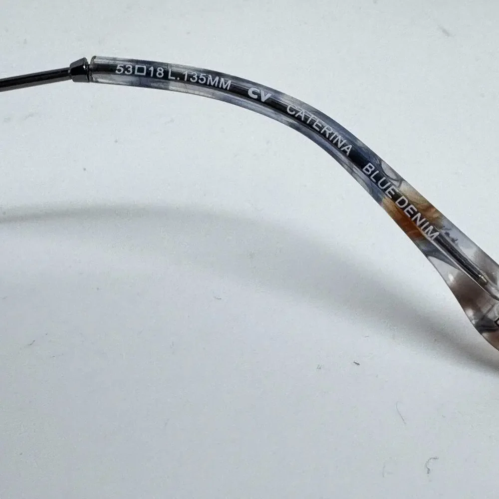 BCBGMAXAZRIA CATERINA Blue Denim Eyeglasses Frame 53-18-135‎ H17653